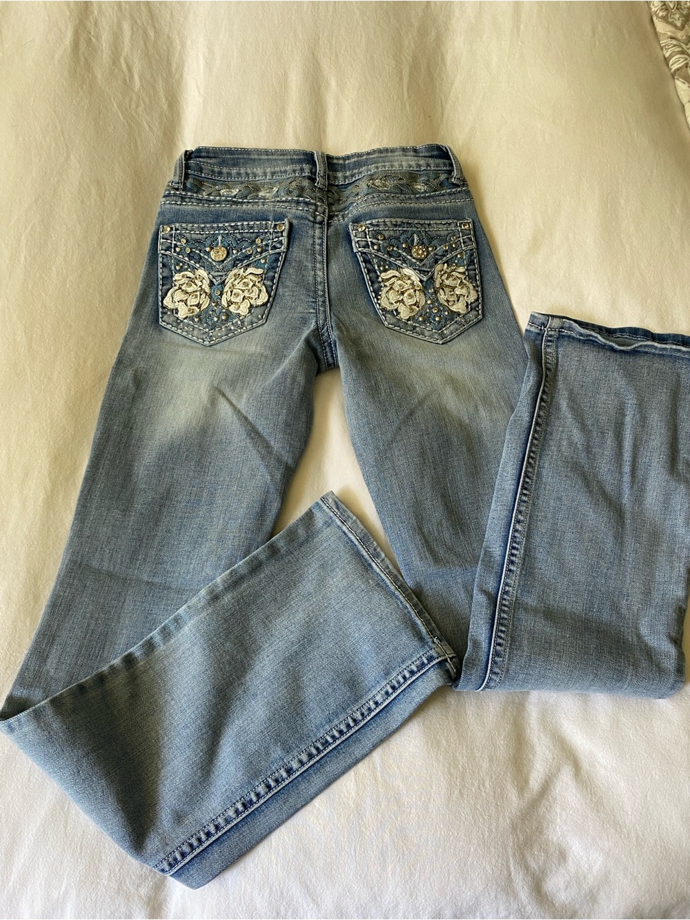 Telepatia Light Blue Women's Bootcut Jeans - Classic Stretch Denim